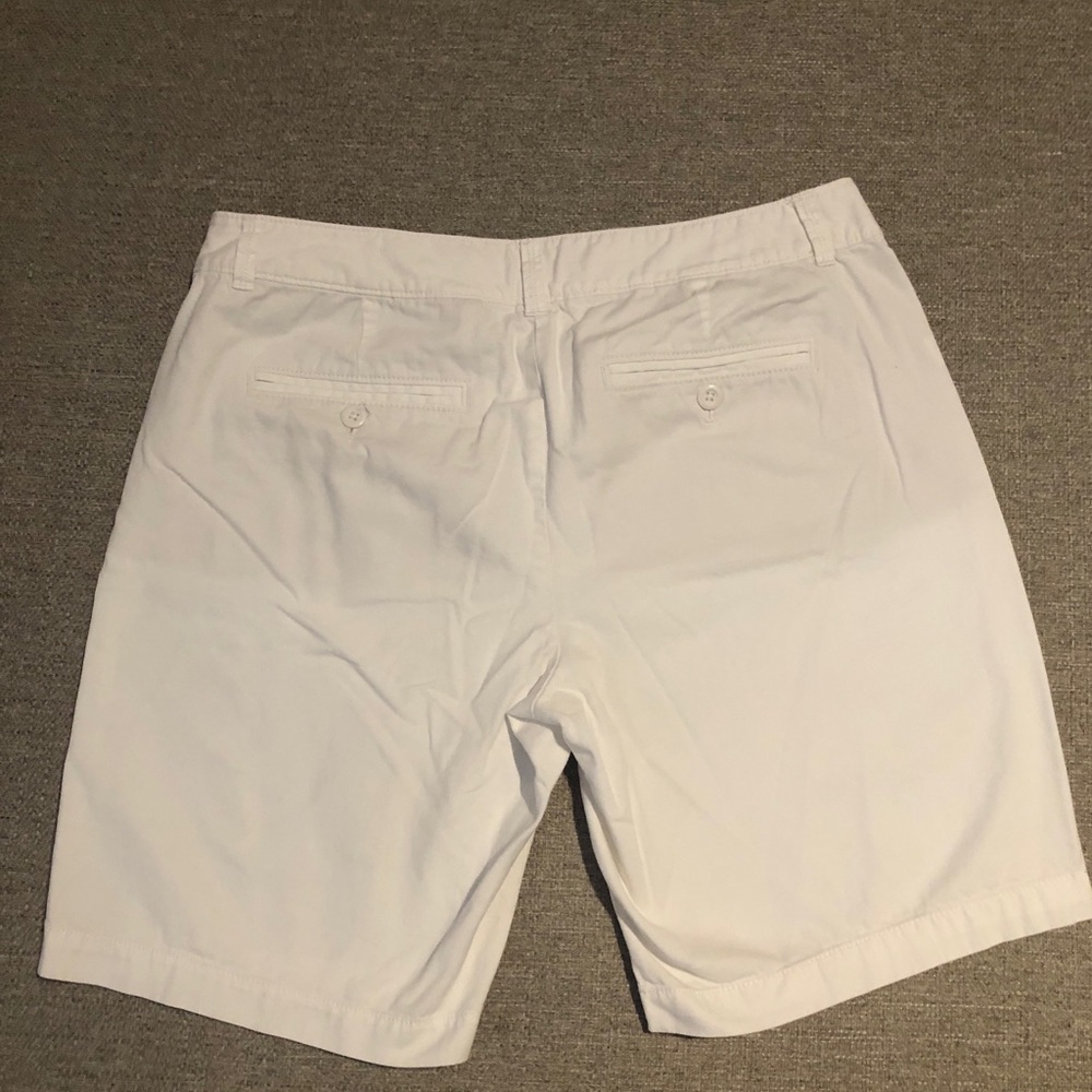LOFT White Shorts 100% Cotton Size 8 - Picture 2 of 4